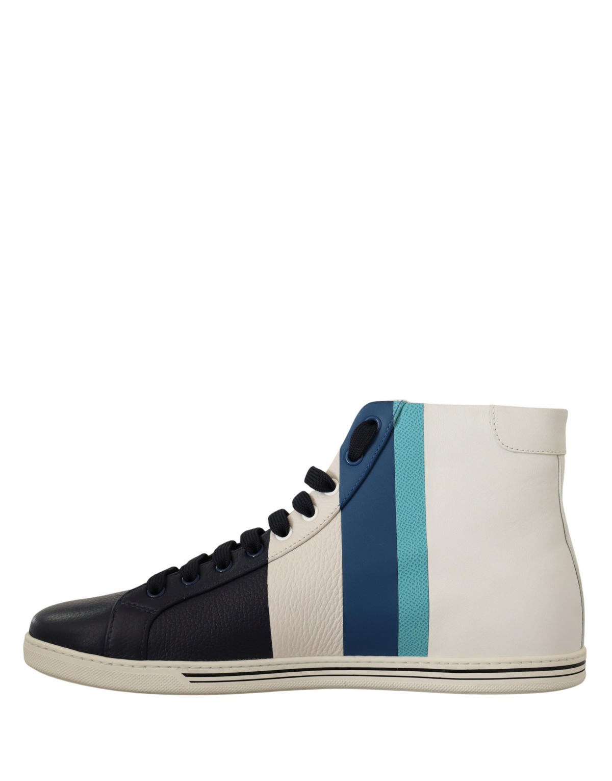 Dolce & Gabbana Multicolor Leather Mid-Top Sneaker Shoes