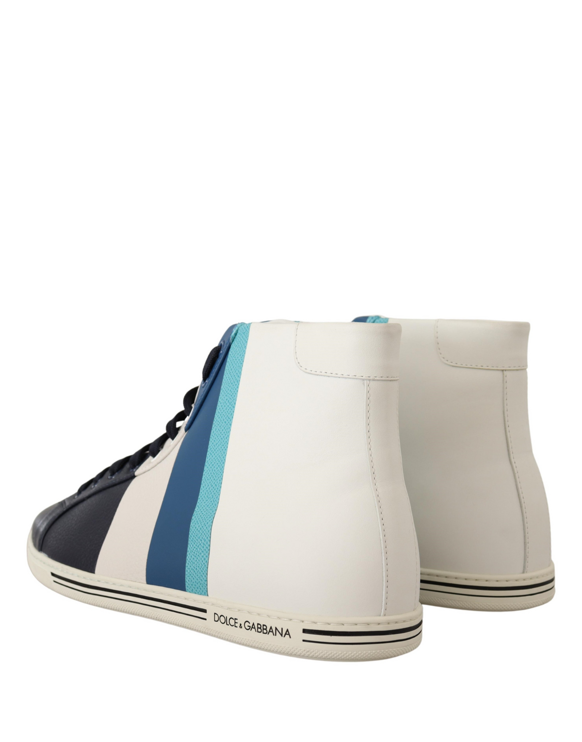 Dolce & Gabbana Multicolor Leather Mid-Top Sneaker Shoes