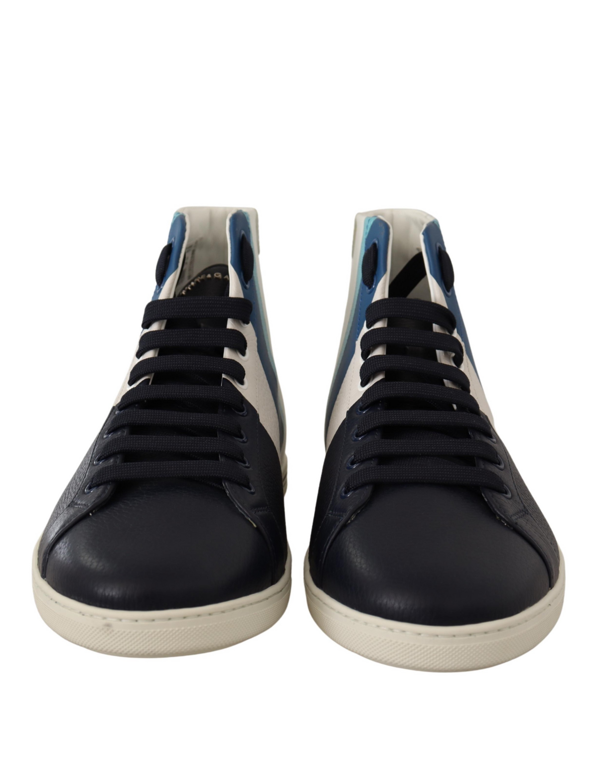 Dolce & Gabbana Multicolor Leather Mid-Top Sneaker Shoes