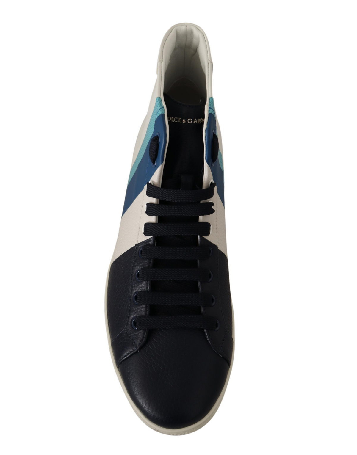 Dolce & Gabbana Multicolor Leather Mid-Top Sneaker Shoes