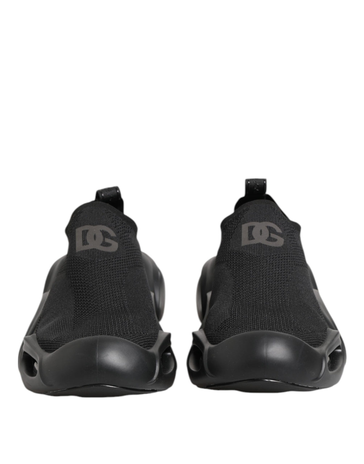Dolce & Gabbana Black Slip-On Wave Low-Top Sneakers