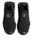 Dolce & Gabbana Schwarze Slip-On Wave Low-Top Sneaker