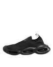 Dolce & Gabbana Schwarze Slip-On Wave Low-Top Sneaker