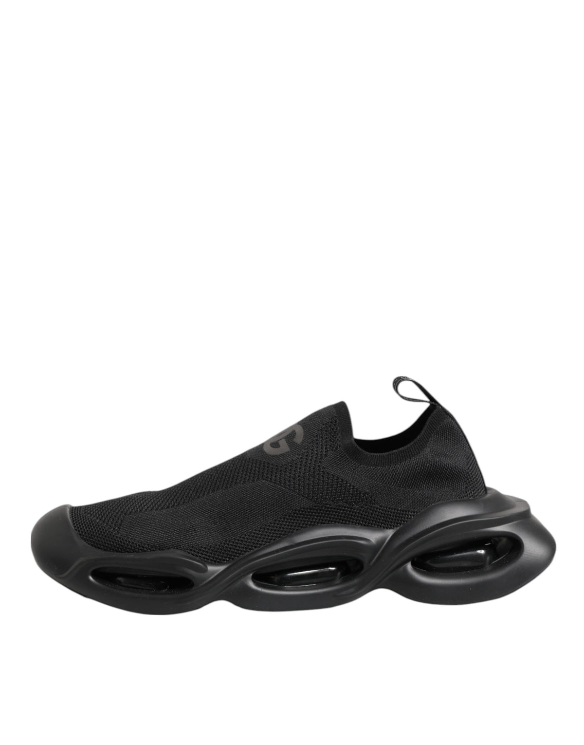 Dolce & Gabbana Black Slip-On Wave Low-Top Sneakers