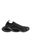 Dolce & Gabbana Schwarze Slip-On Wave Low-Top Sneaker