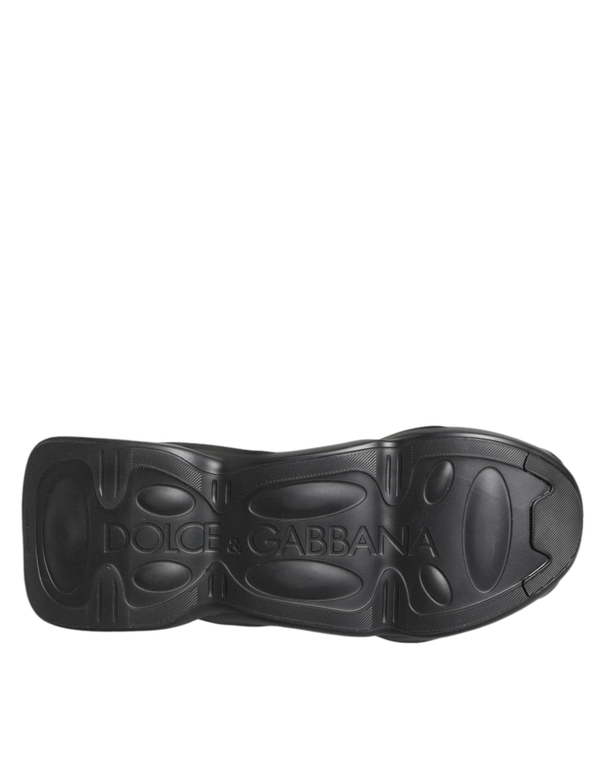 Dolce & Gabbana Black Slip-On Wave Low-Top Sneakers