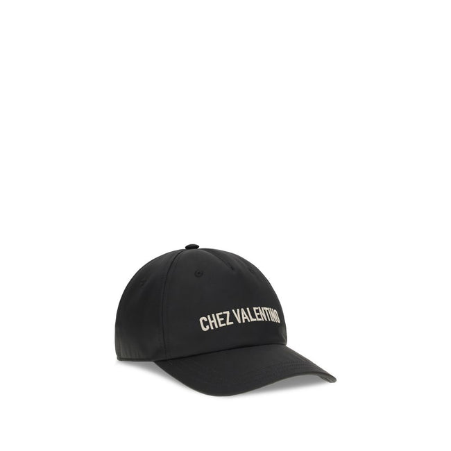 Valentino Garavani Black Cotton Cap (Baseball Cap)