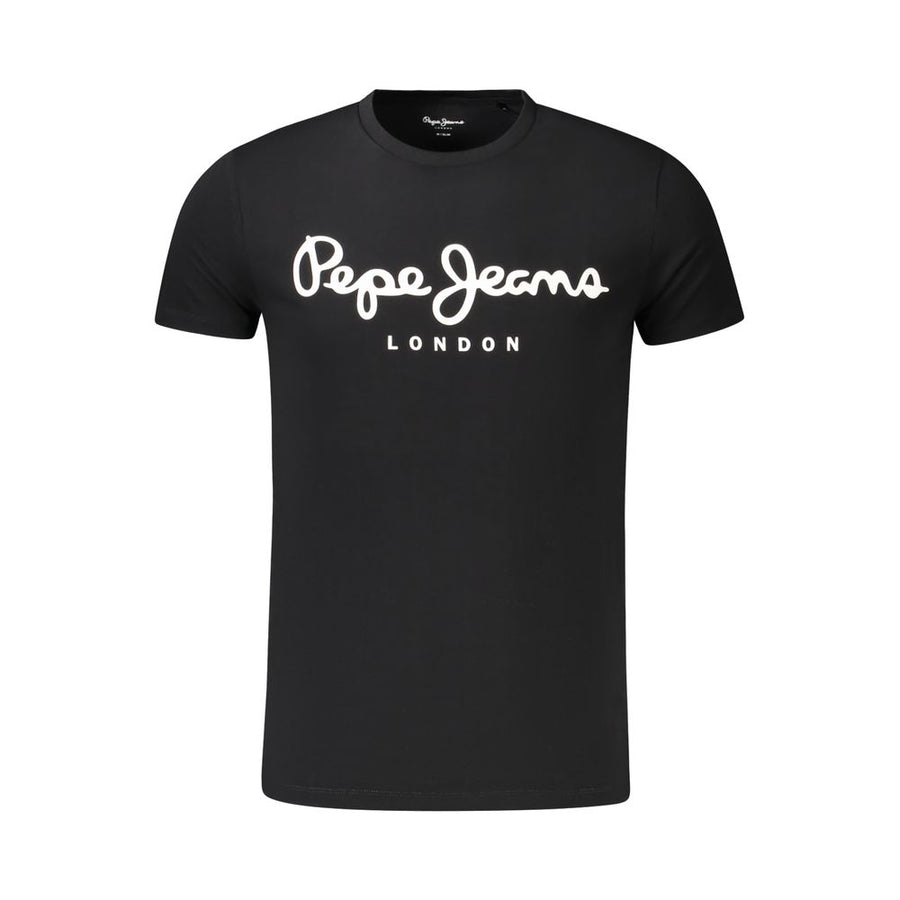 Pepe Jeans Men's Black Cotton T-Shirt