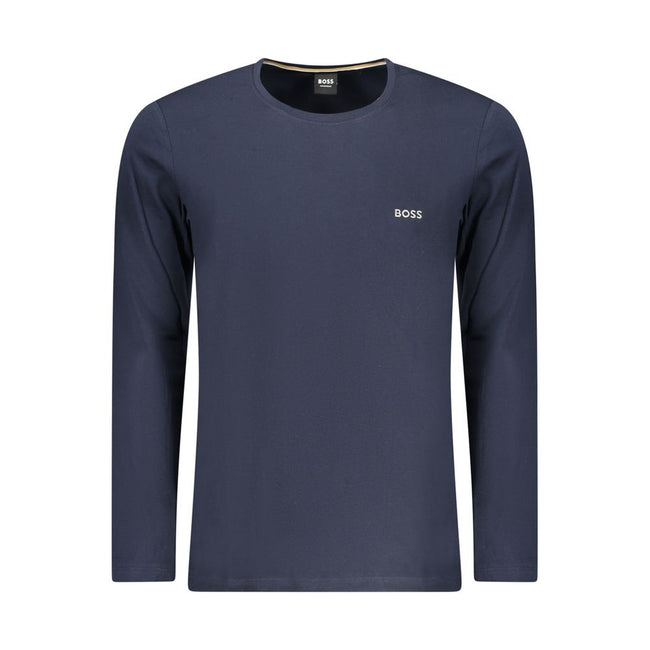 Hugo Boss Blaues Baumwoll-T-Shirt für Herren