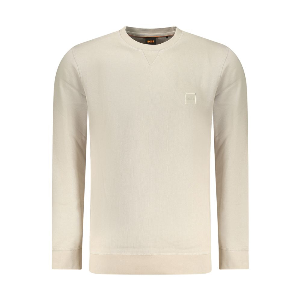 Hugo Boss Beige Cotton Men's Sweatshirt