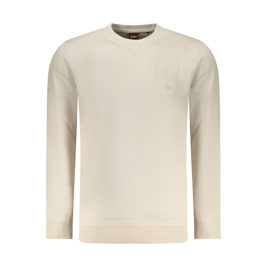 Hugo Boss Beige Cotton Men's Sweatshirt