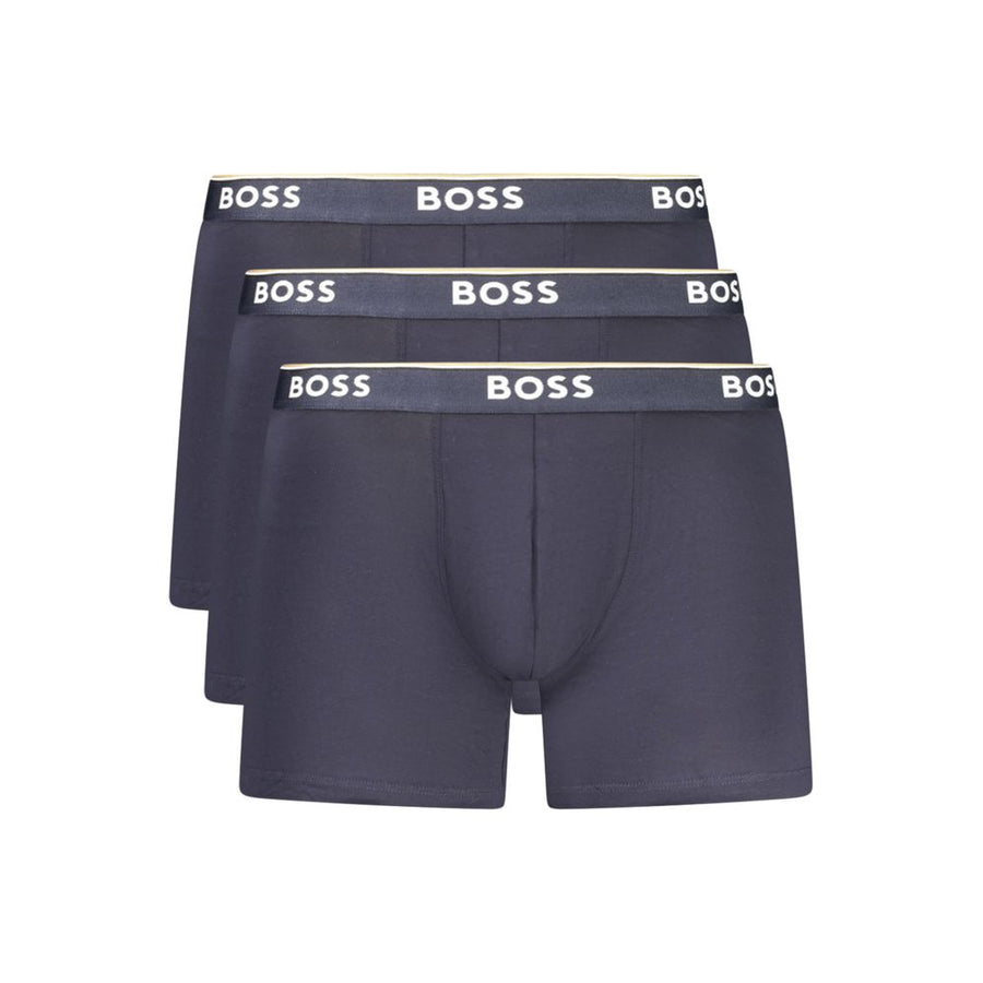 Hugo Boss Men's Blue Cotton Boxer Shorts