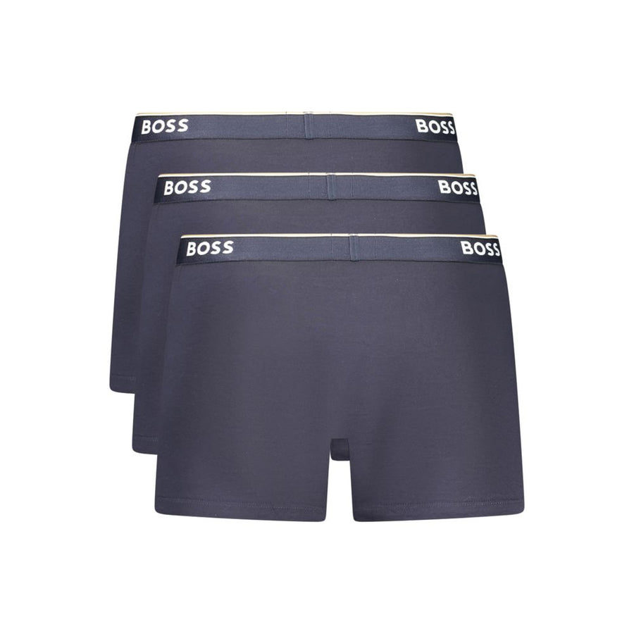Hugo Boss Men's Blue Cotton Boxer Shorts