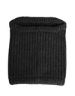 Dolce & Gabbana Schwarzer Kaschmir-Strick-Herren-Winter-Schlauchschal