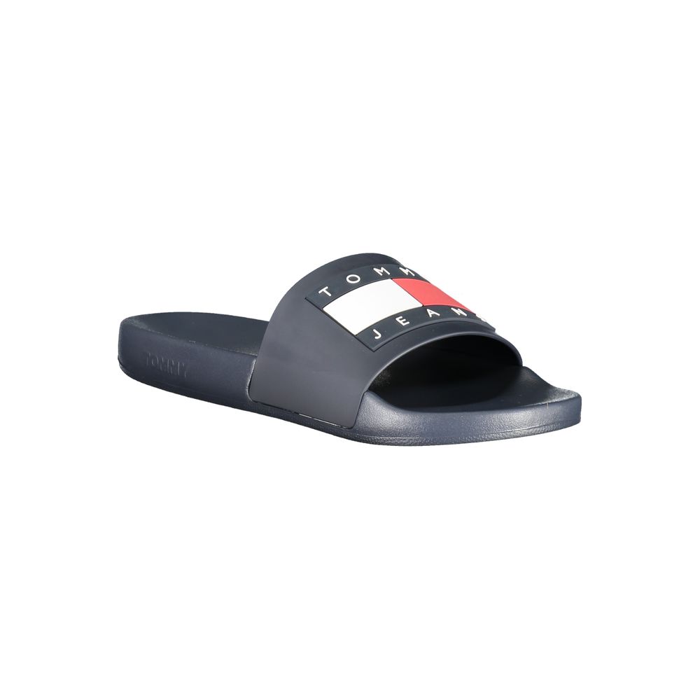 Tommy Hilfiger Men's Blue Polyurethane Slippers