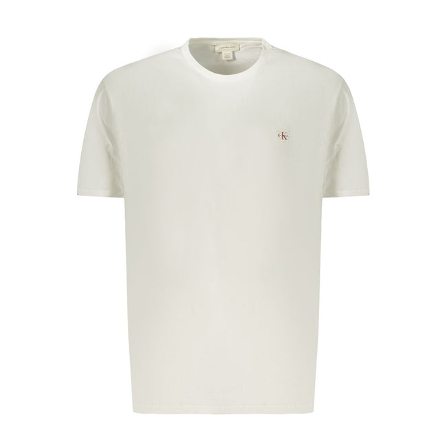 Calvin Klein Weißes Baumwoll-T-Shirt für Herren