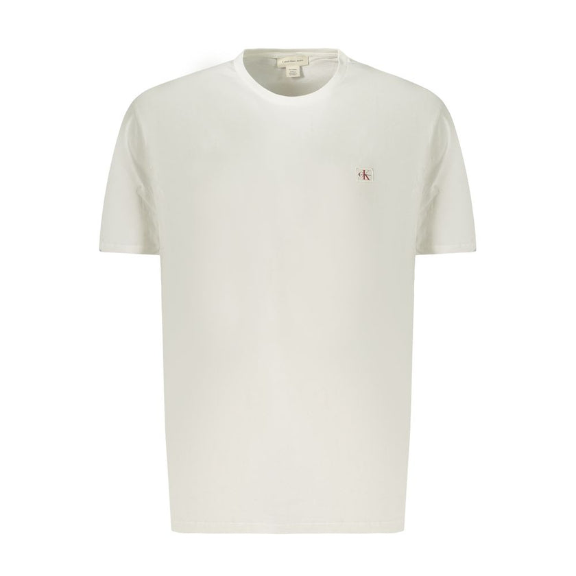 Calvin Klein Weißes Baumwoll-T-Shirt für Herren