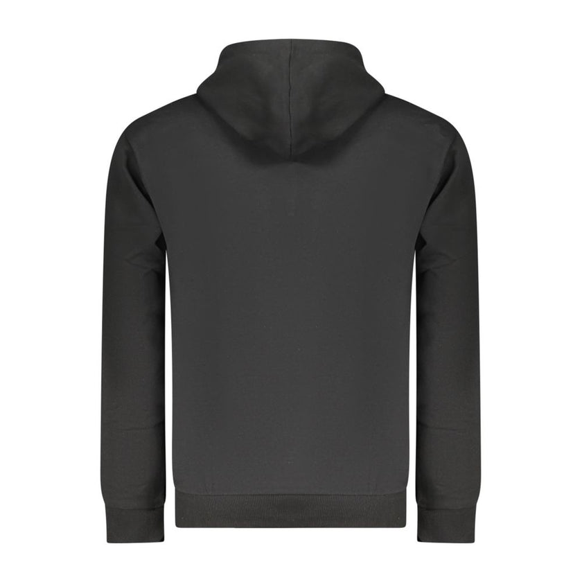 Superga Schwarzer Herren-Hoodie aus Baumwolle
