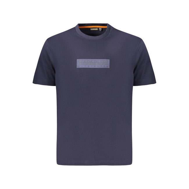 Napapijri Blu Baumwoll-T-Shirt für Herren