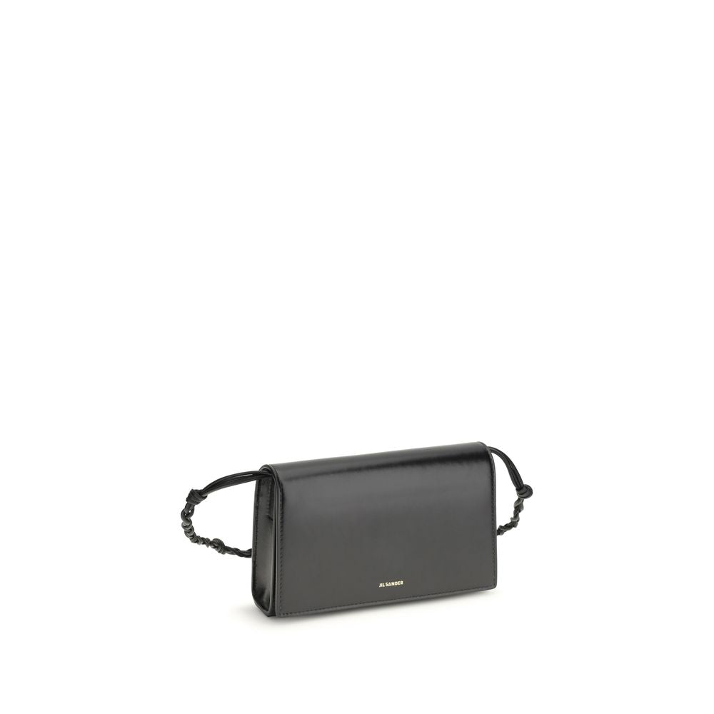 Jil Sander Black Calfskin Bos Taurus Wallet