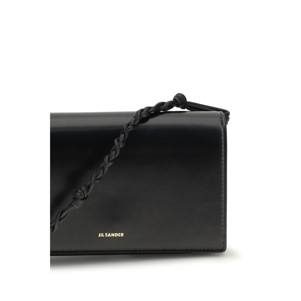 Jil Sander Black Calfskin Bos Taurus Wallet