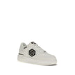 Philipp Plein Weiße Kalbsleder Bos Taurus Athletic Sneaker