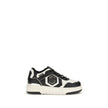 Philipp Plein Schwarze Bos Taurus Kalbsleder Sneaker