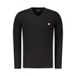 Guess Jeans Schwarzes Baumwoll-T-Shirt für Herren