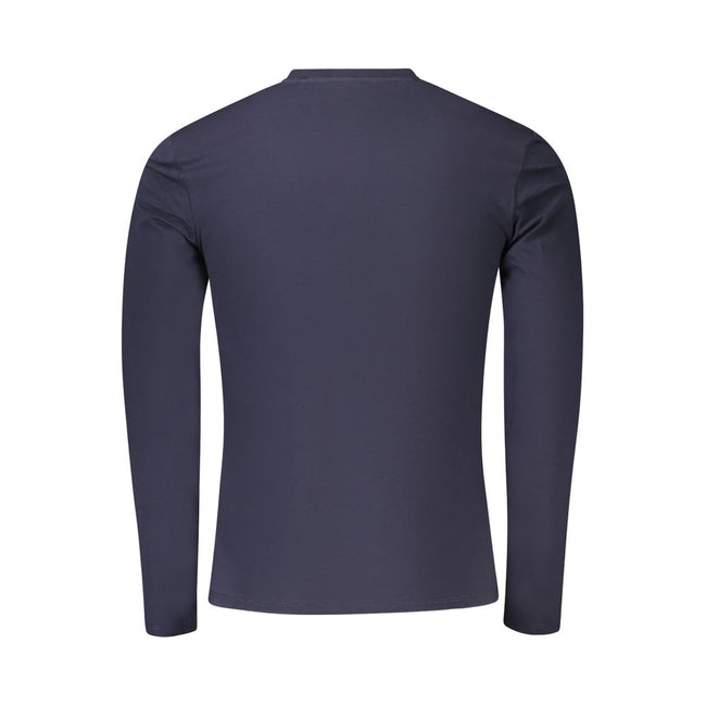 Guess Jeans Blaues Bio-Baumwoll-T-Shirt für Herren