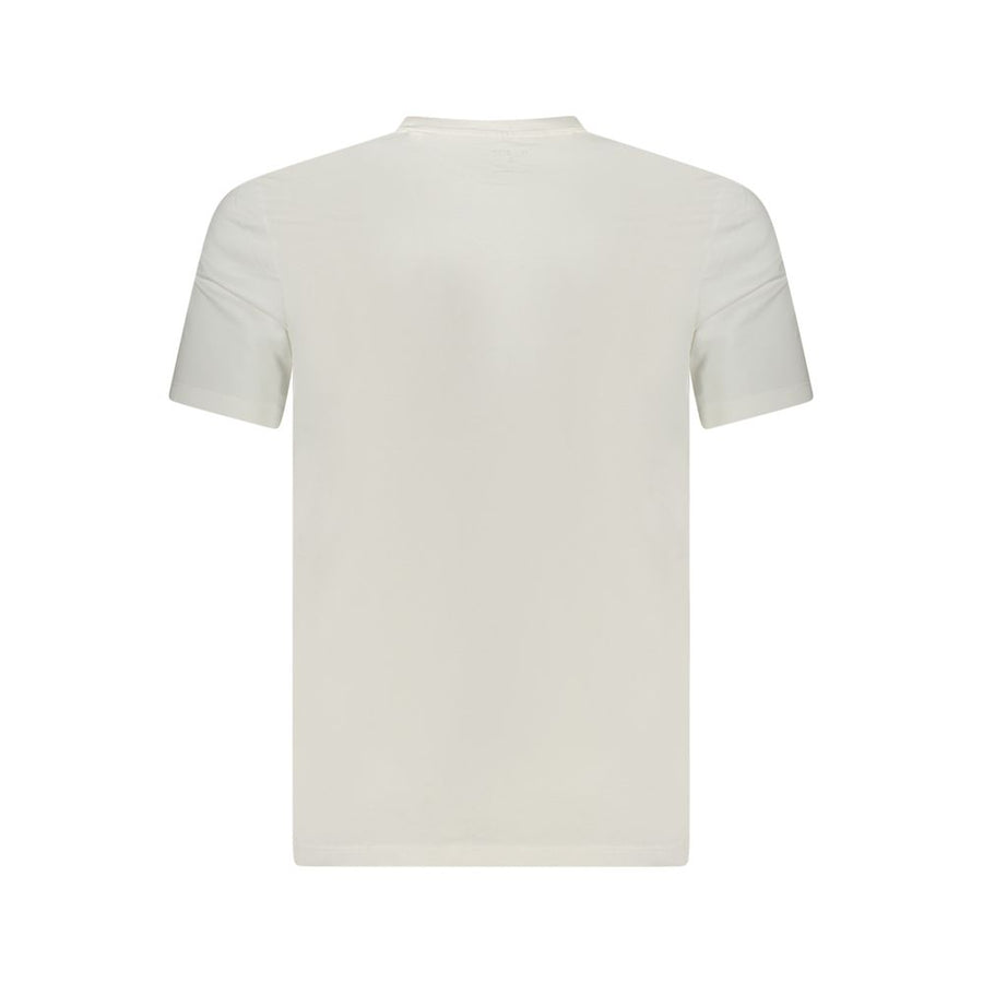 Guess Jeans Weißes Baumwoll-T-Shirt für Herren