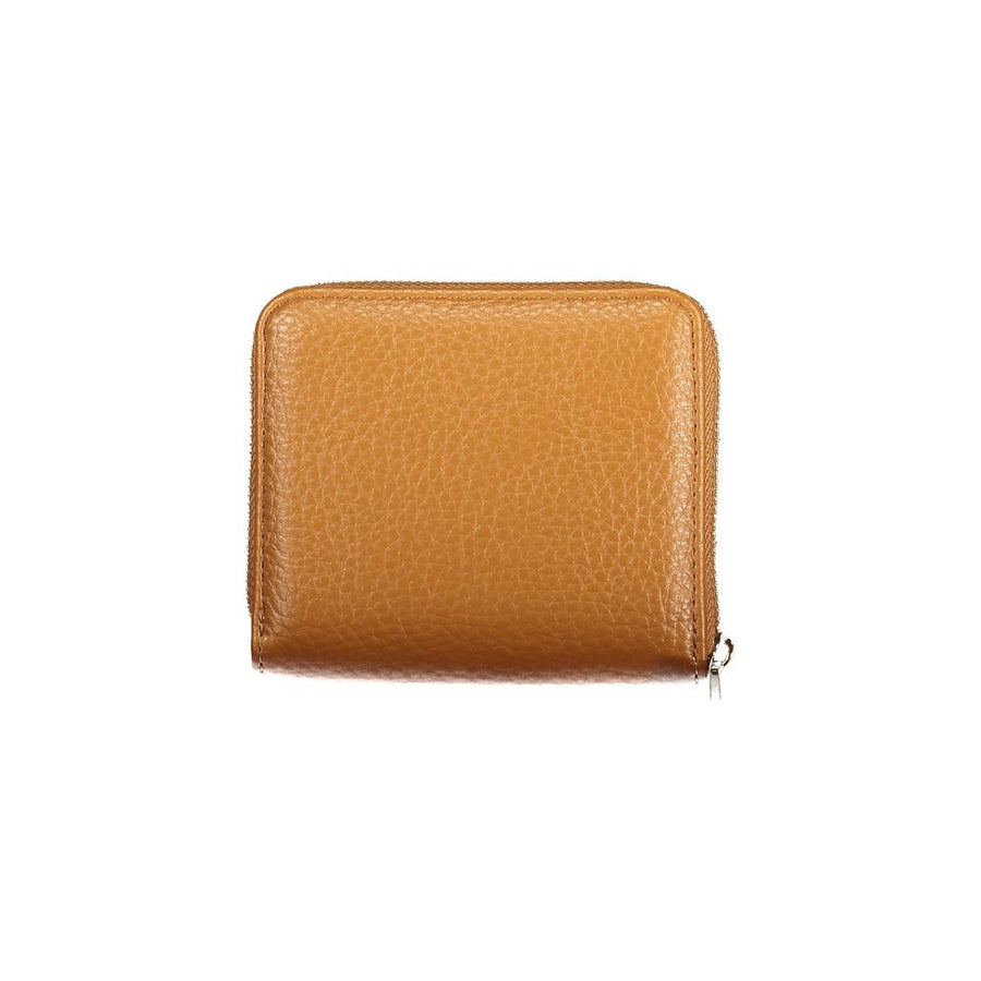 Guess Jeans women's wallet made of brown polyurethane