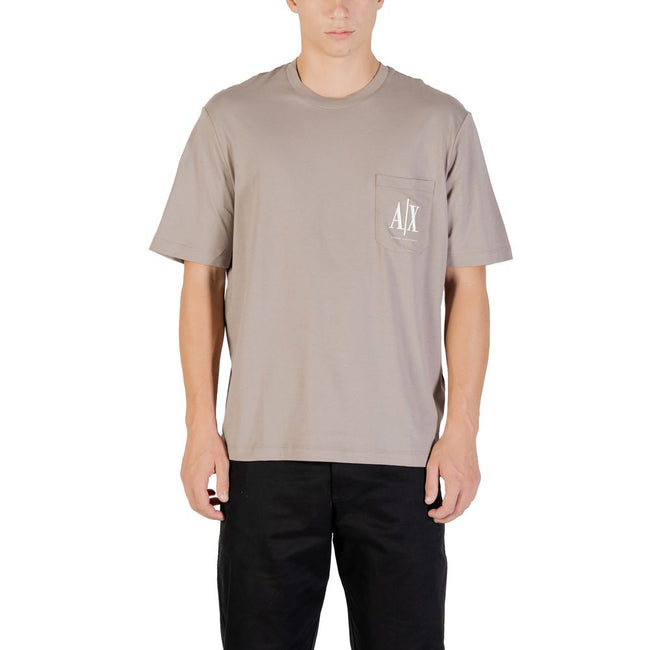 Armani Exchange Brown Cotton Athleisure