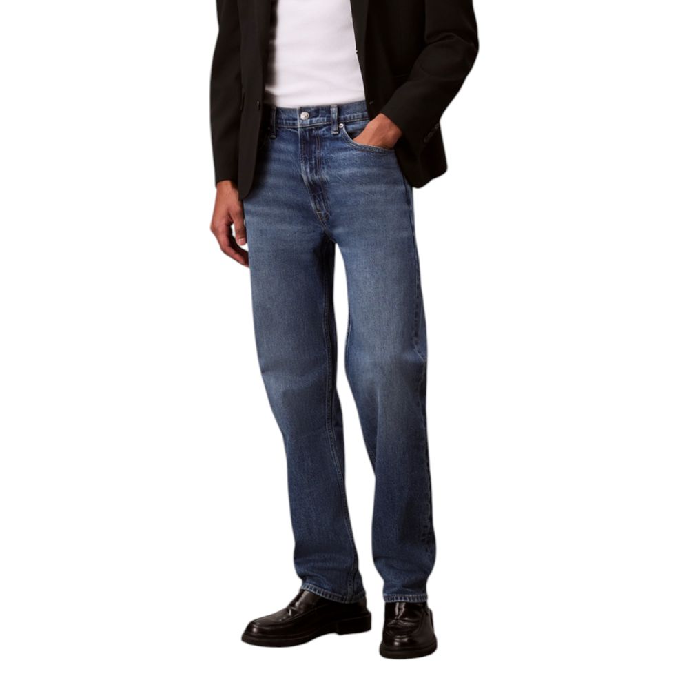 Calvin Klein Jeans Blue Relaxed Fit Cotton Jeans
