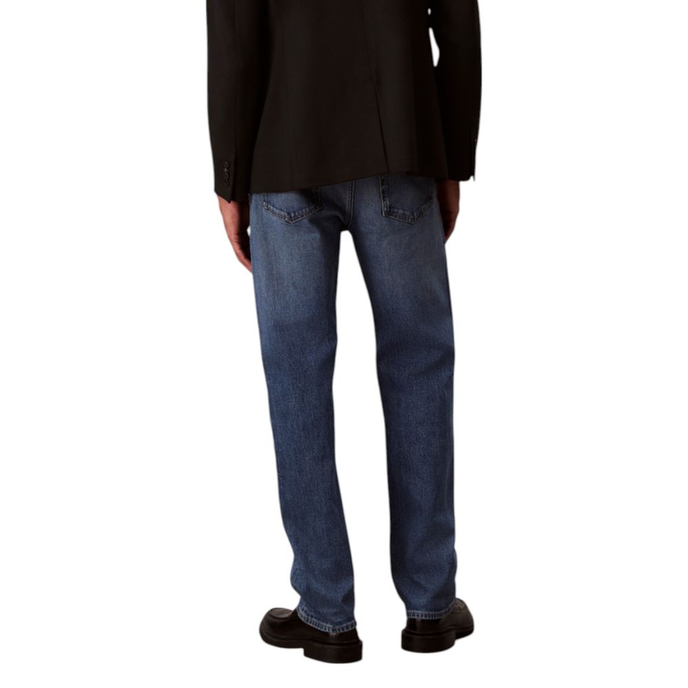 Calvin Klein Jeans Blue Relaxed Fit Cotton Jeans
