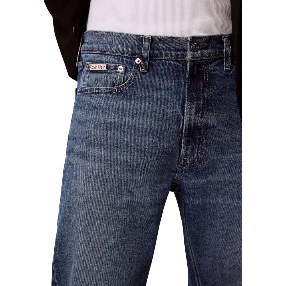 Calvin Klein Jeans Blue Relaxed Fit Cotton Jeans