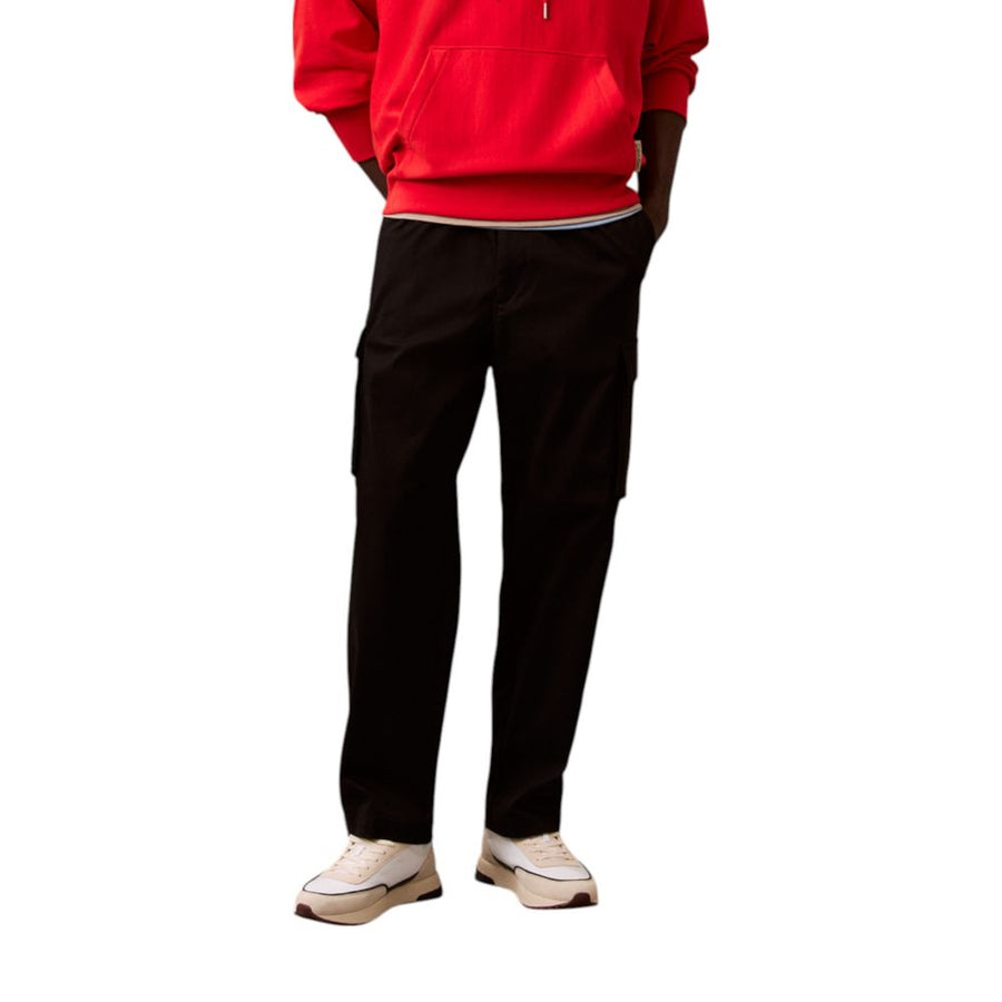 Calvin Klein Jeans Black Cotton Cargo Trousers