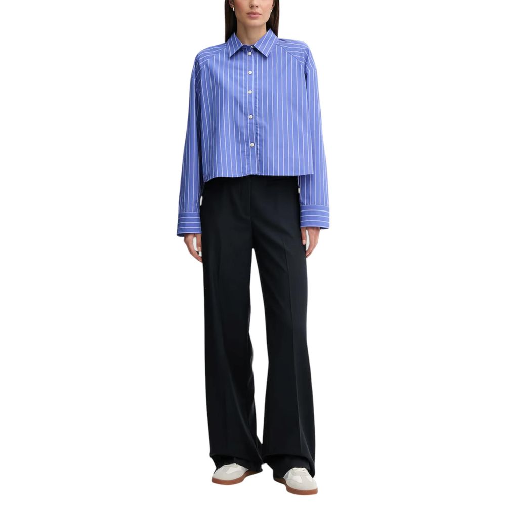 Calvin Klein Jeans Blaue Baumwollbluse