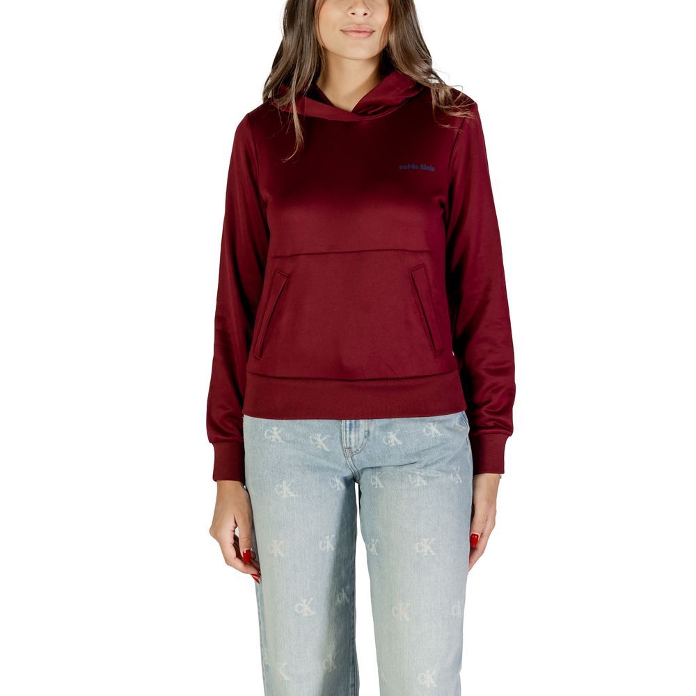 Calvin Klein Kapuzenpullover aus Baumwolle in Bordeaux