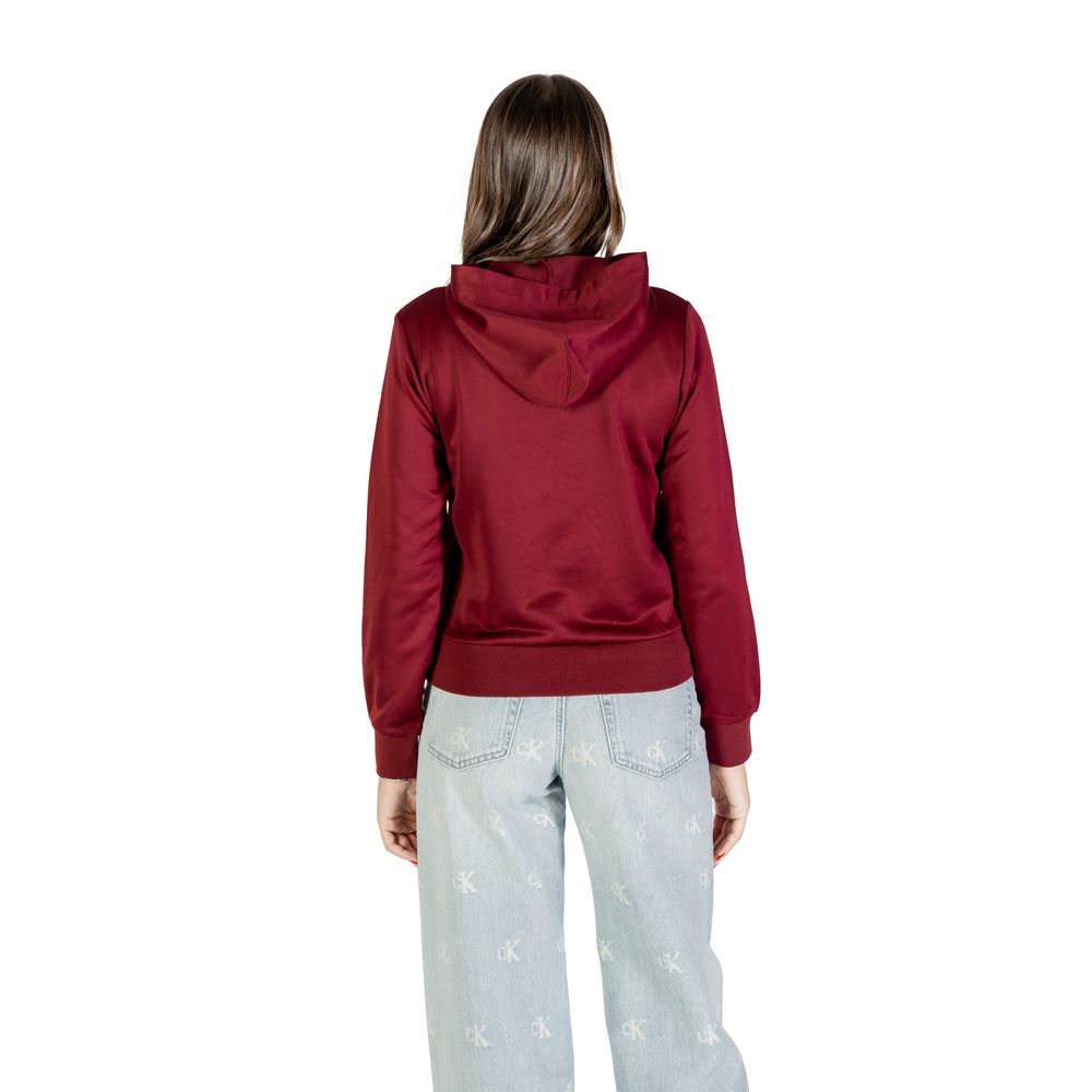 Calvin Klein Kapuzenpullover aus Baumwolle in Bordeaux