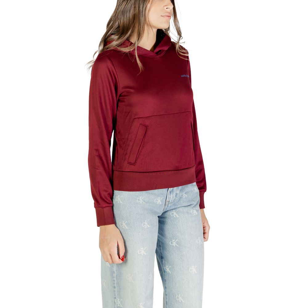Calvin Klein Kapuzenpullover aus Baumwolle in Bordeaux