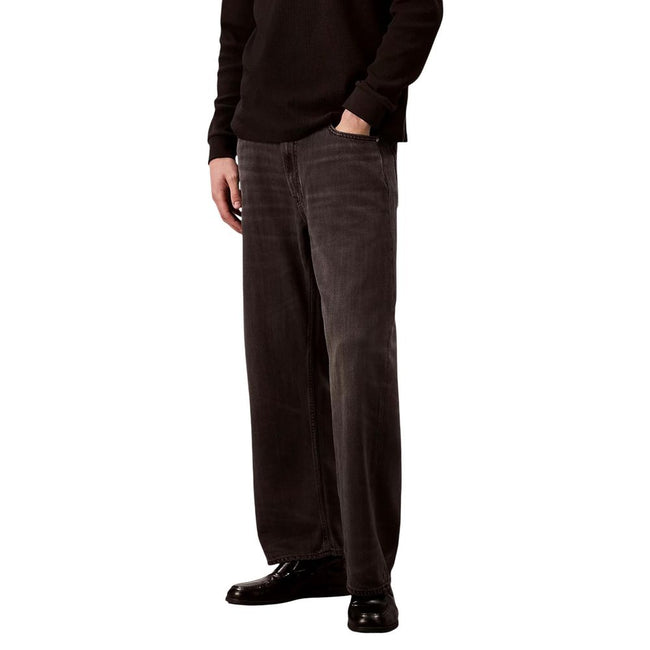 Calvin Klein Jeans Schwarze Lyocell Jeans im Relaxed Fit