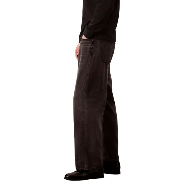 Calvin Klein Jeans Schwarze Lyocell Jeans im Relaxed Fit