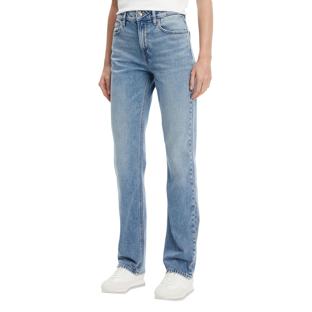 Calvin Klein Jeans Blaue Mom Jeans aus recycelter Baumwolle