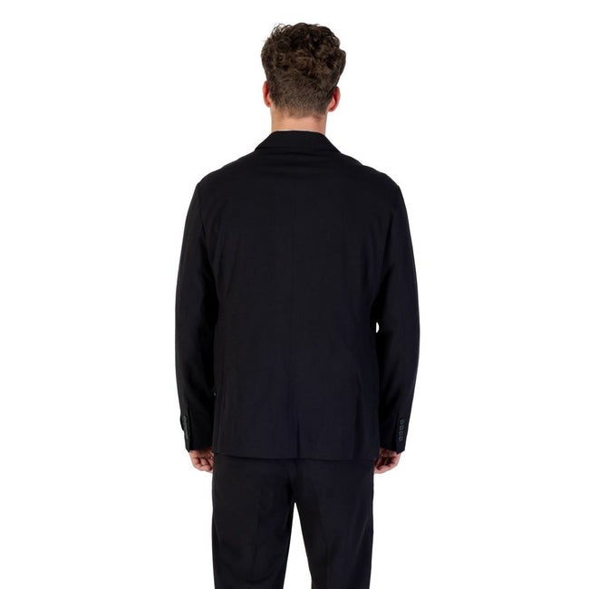 Armani Exchange Schwarzer Lyocell-Blazer