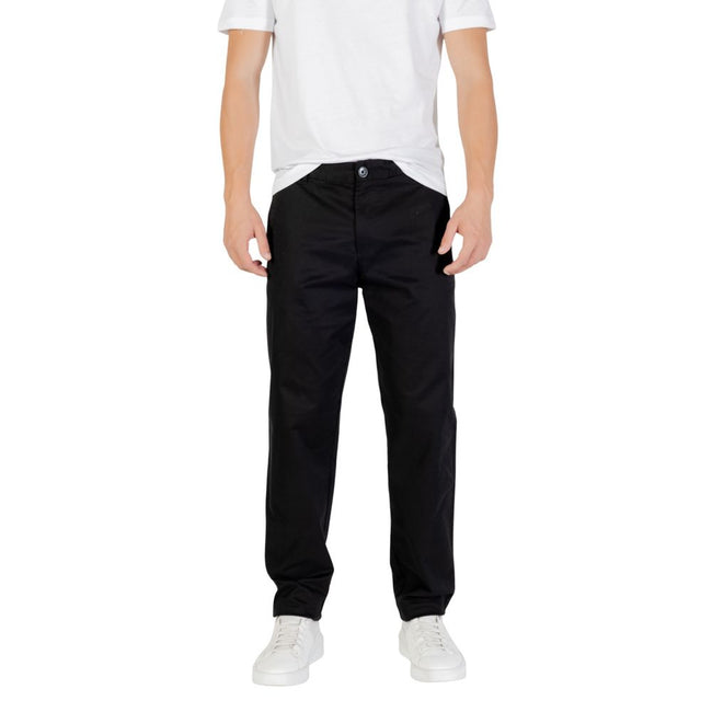 Armani Exchange Schwarze Baumwoll-Skinny-Hose