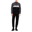 EA7 Emporio Armani Schwarzer Baumwoll-Trainingsanzug