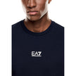 EA7 Emporio Armani Blauer Baumwoll-Sweatshirt