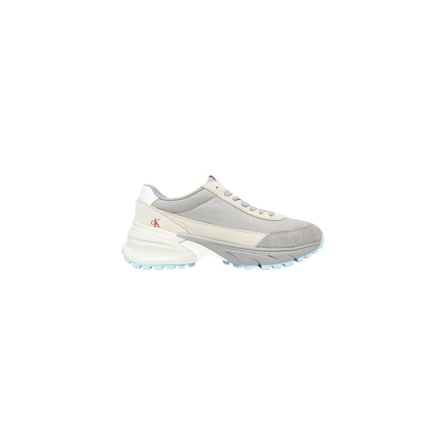 Calvin Klein Jeans Grey Athletic-Look Suede Trainers