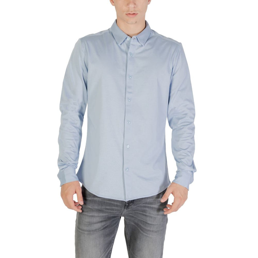 Only & Sons Blue Cotton Shirt