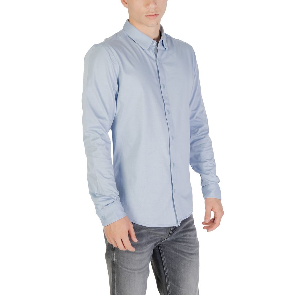 Only & Sons Blue Cotton Shirt